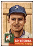 1953 Topps Baseball #017 Billy Hitchcock A's EX 498300