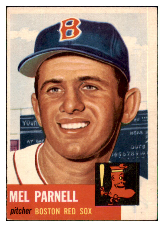 1953 Topps Baseball #019 Mel Parnell Red Sox EX-MT 498304