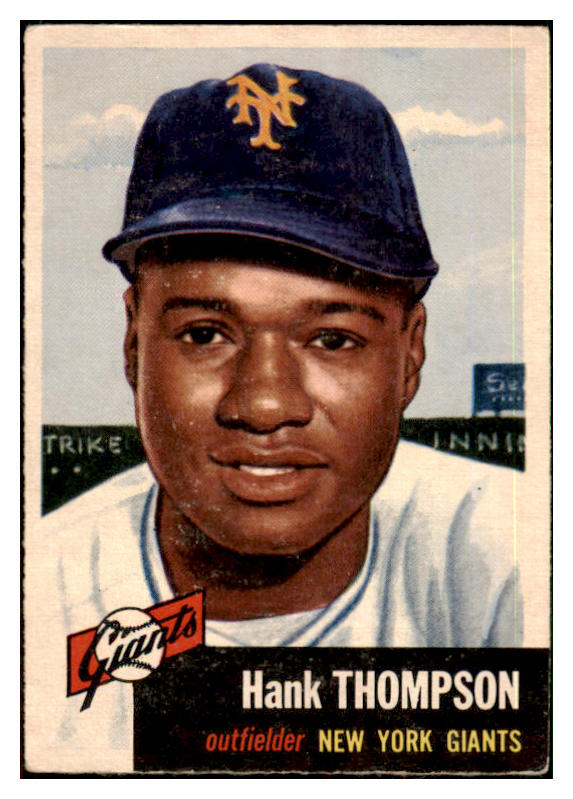 1953 Topps Baseball #020 Hank Thompson Giants VG-EX 498308