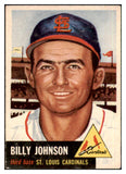 1953 Topps Baseball #021 Billy Johnson Cardinals EX 498311