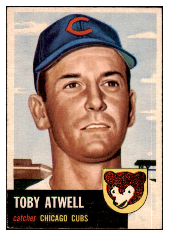 1953 Topps Baseball #023 Toby Atwell Cubs EX-MT 498319