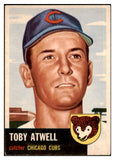 1953 Topps Baseball #023 Toby Atwell Cubs EX 498320