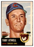 1953 Topps Baseball #023 Toby Atwell Cubs VG-EX 498322