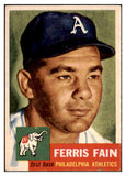 1953 Topps Baseball #024 Ferris Fain A's EX-MT 498324