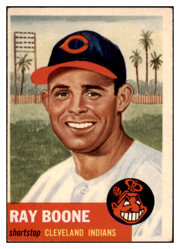 1953 Topps Baseball #025 Ray Boone Indians EX-MT 498329