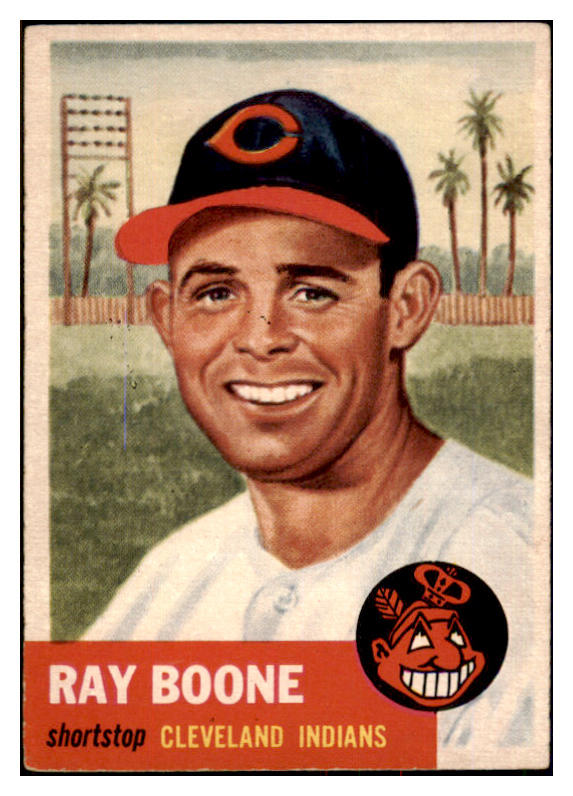 1953 Topps Baseball #025 Ray Boone Indians VG-EX 498333