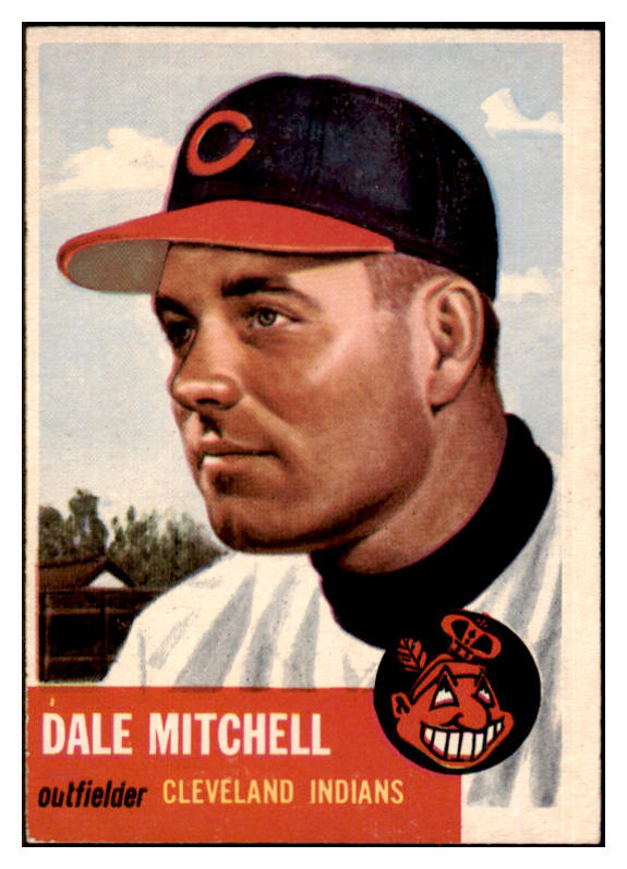 1953 Topps Baseball #026 Dale Mitchell Indians EX-MT 498334