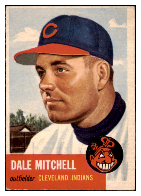 1953 Topps Baseball #026 Dale Mitchell Indians VG-EX 498336