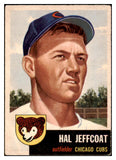 1953 Topps Baseball #029 Hal Jeffcoat Cubs VG-EX 498341