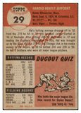 1953 Topps Baseball #029 Hal Jeffcoat Cubs VG-EX 498341