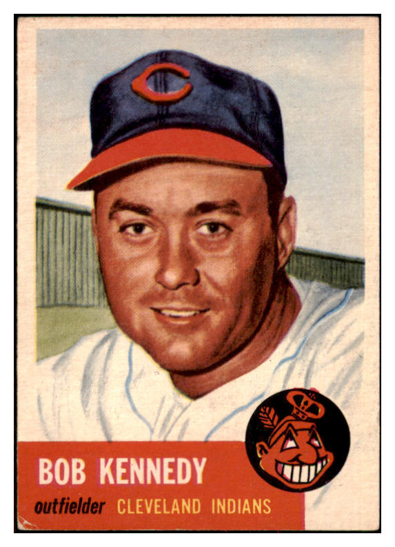 1953 Topps Baseball #033 Bob Kennedy Indians VG-EX 498356