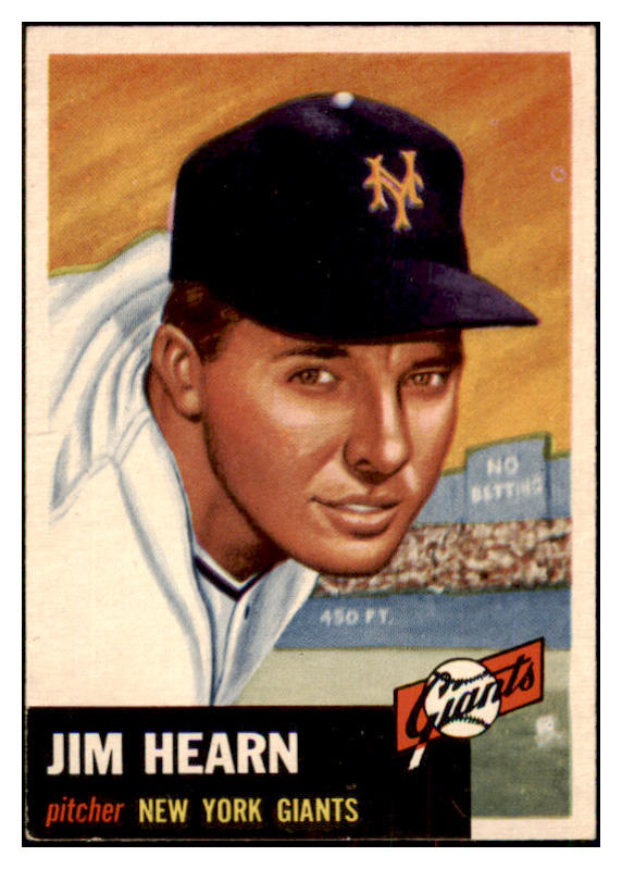 1953 Topps Baseball #038 Jim Hearn Giants EX-MT 498365