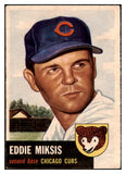 1953 Topps Baseball #039 Eddie Miksis Cubs VG-EX 498371