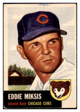 1953 Topps Baseball #039 Eddie Miksis Cubs GD-VG 498372