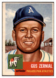 1953 Topps Baseball #042 Gus Zernial A's EX 498379