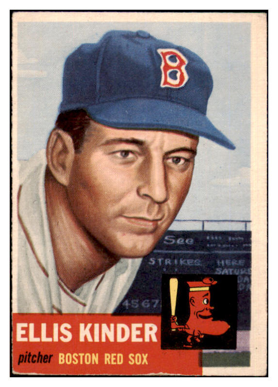 1953 Topps Baseball #044 Ellis Kinder Red Sox VG-EX 498384