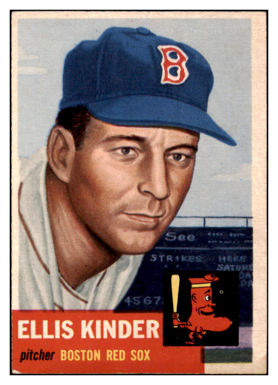 1953 Topps Baseball #044 Ellis Kinder Red Sox VG-EX 498386