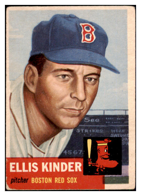 1953 Topps Baseball #044 Ellis Kinder Red Sox VG-EX 498387