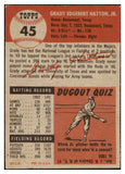 1953 Topps Baseball #045 Grady Hatton Reds EX 498389