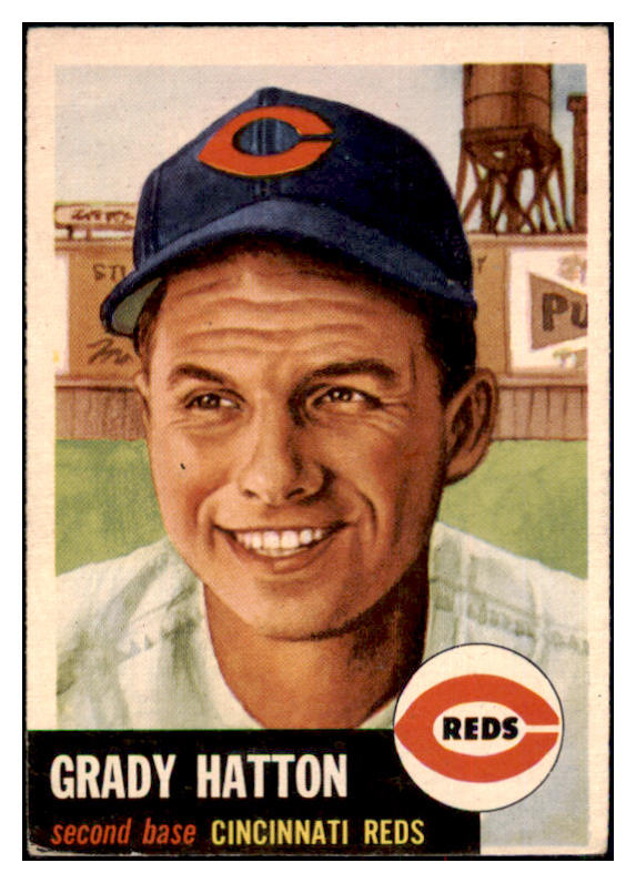 1953 Topps Baseball #045 Grady Hatton Reds VG-EX 498391