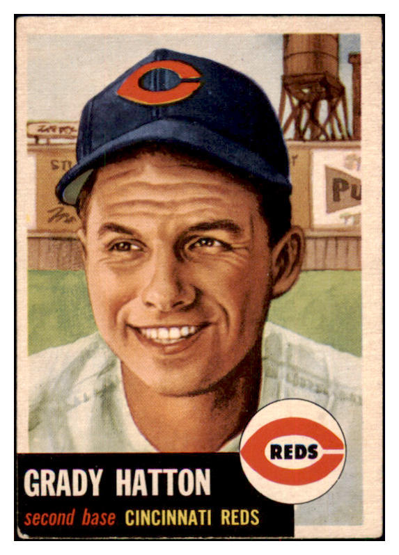 1953 Topps Baseball #045 Grady Hatton Reds VG-EX 498392