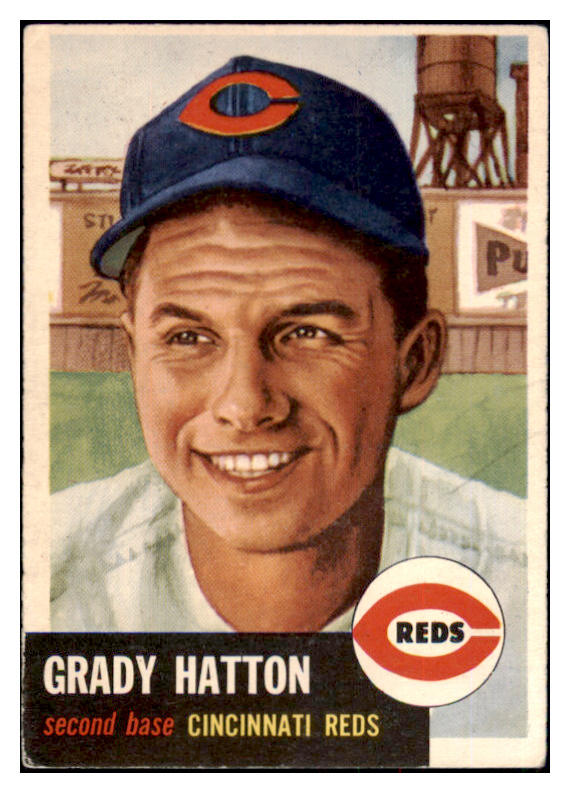 1953 Topps Baseball #045 Grady Hatton Reds VG-EX 498393