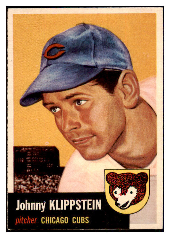 1953 Topps Baseball #046 Johnny Klippstein Cubs VG-EX 498396