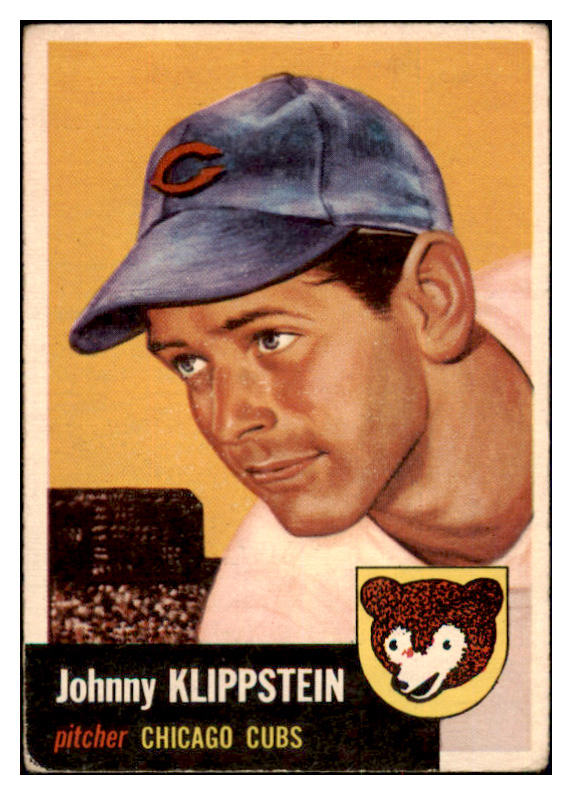 1953 Topps Baseball #046 Johnny Klippstein Cubs VG-EX 498397