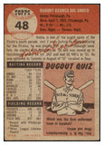 1953 Topps Baseball #048 Bob Del Greco Pirates EX 498403