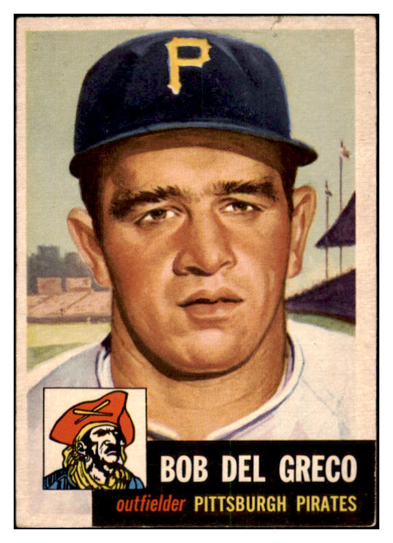 1953 Topps Baseball #048 Bob Del Greco Pirates VG-EX 498405