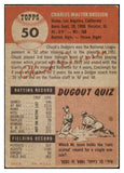 1953 Topps Baseball #050 Chuck Dressen Dodgers EX 498412