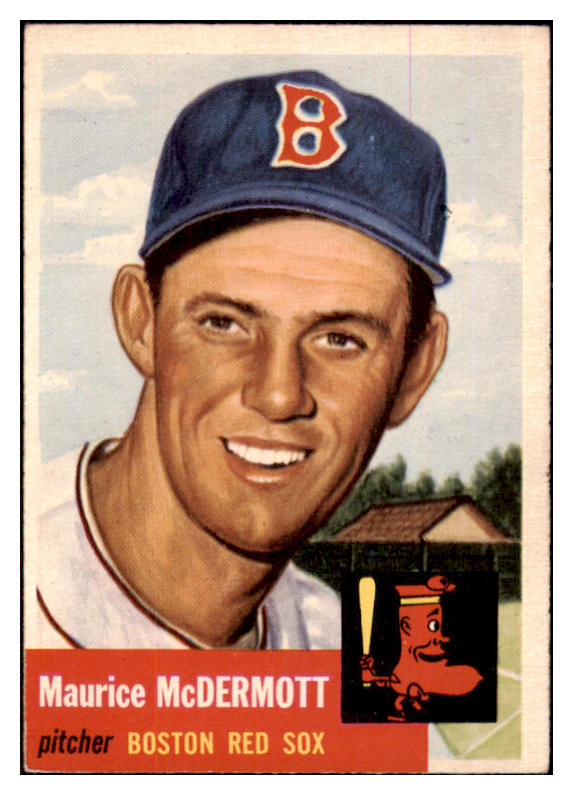 1953 Topps Baseball #055 Maurice McDermott Red Sox EX-MT 498424