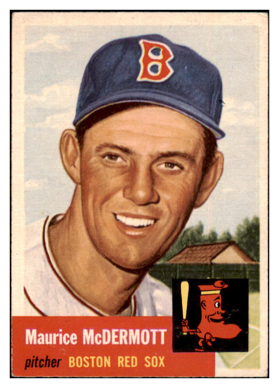 1953 Topps Baseball #055 Maurice McDermott Red Sox EX 498425
