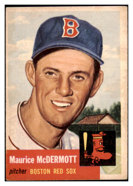1953 Topps Baseball #055 Maurice McDermott Red Sox VG-EX 498426