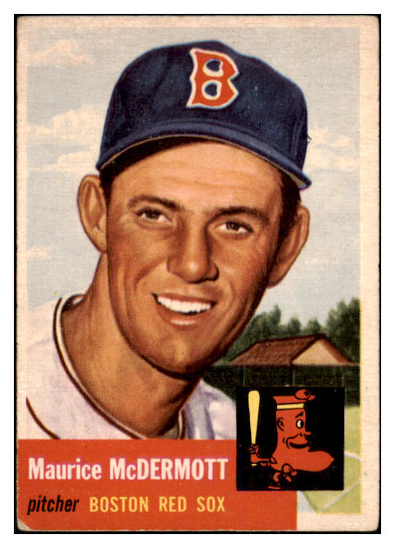 1953 Topps Baseball #055 Maurice McDermott Red Sox VG-EX 498427