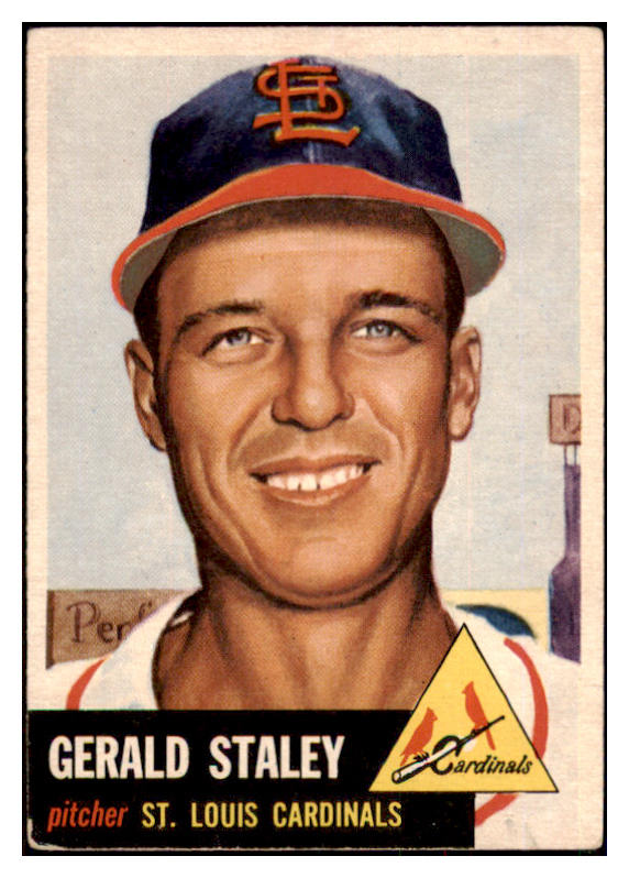 1953 Topps Baseball #056 Gerald Staley Cardinals VG-EX 498430