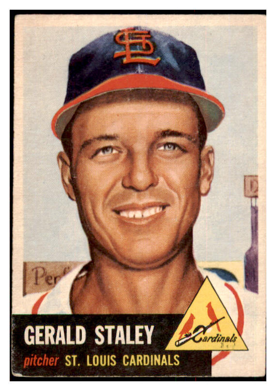 1953 Topps Baseball #056 Gerald Staley Cardinals VG-EX 498431