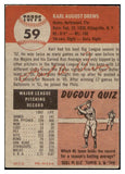 1953 Topps Baseball #059 Karl Drews Phillies VG-EX 498441