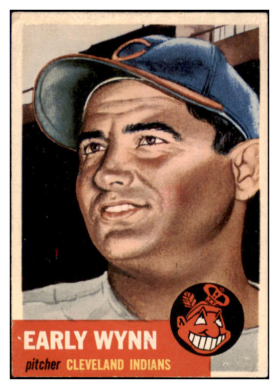 1953 Topps Baseball #061 Early Wynn Indians EX 498447