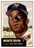 1953 Topps Baseball #062 Monte Irvin Giants EX 498448