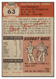 1953 Topps Baseball #063 Gus Niarhos Red Sox EX-MT 498449