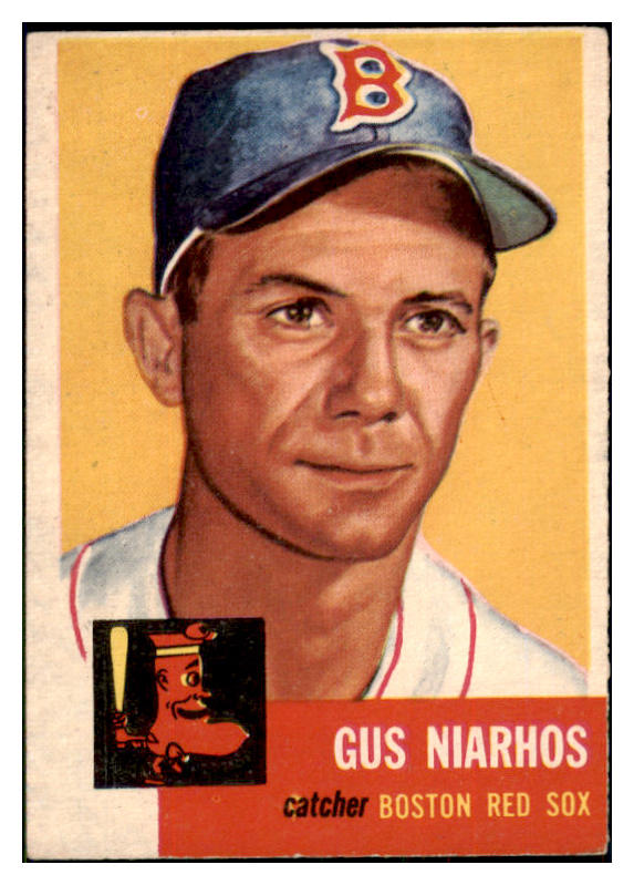 1953 Topps Baseball #063 Gus Niarhos Red Sox EX 498450