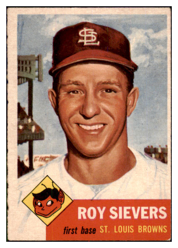 1953 Topps Baseball #067 Roy Sievers Browns EX-MT 498460
