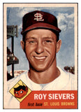 1953 Topps Baseball #067 Roy Sievers Browns EX-MT 498461