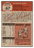 1953 Topps Baseball #067 Roy Sievers Browns EX-MT 498461