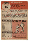 1953 Topps Baseball #067 Roy Sievers Browns VG-EX 498464