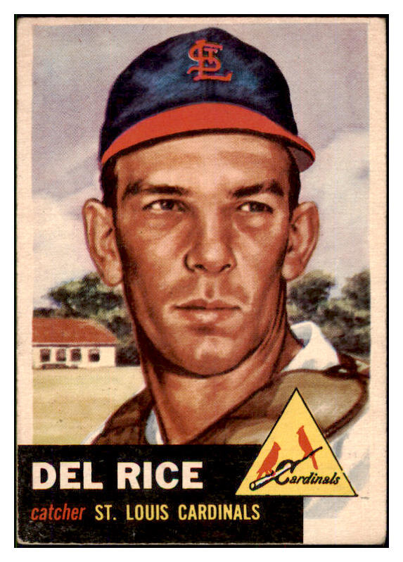 1953 Topps Baseball #068 Del Rice Cardinals VG-EX 498469