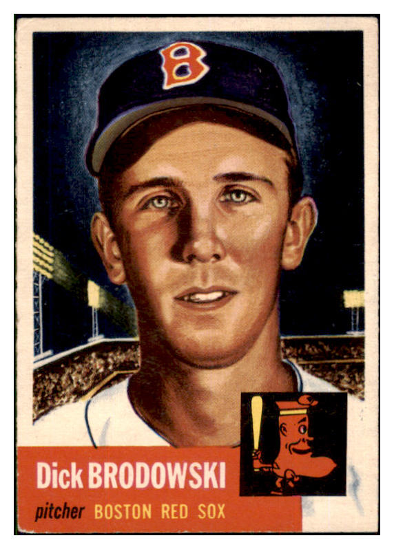1953 Topps Baseball #069 Dick Brodowski Red Sox VG-EX 498470