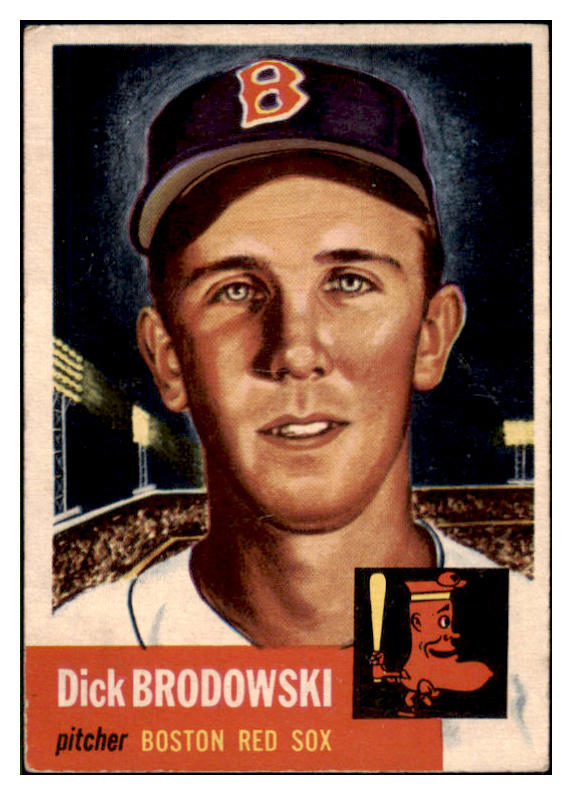 1953 Topps Baseball #069 Dick Brodowski Red Sox VG-EX 498471
