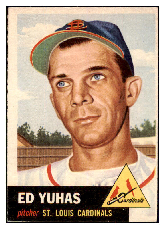 1953 Topps Baseball #070 Ed Yuhas Cardinals EX 498474